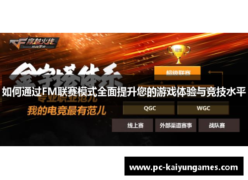 如何通过FM联赛模式全面提升您的游戏体验与竞技水平