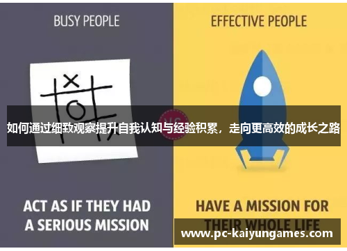 如何通过细致观察提升自我认知与经验积累，走向更高效的成长之路